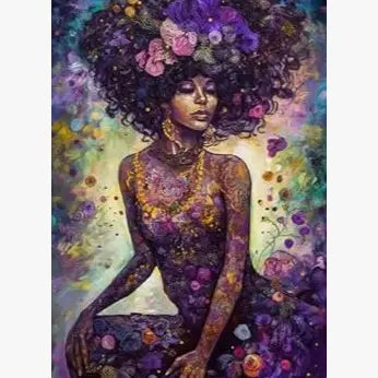 Set of 5 Magnets - Purple African Queens