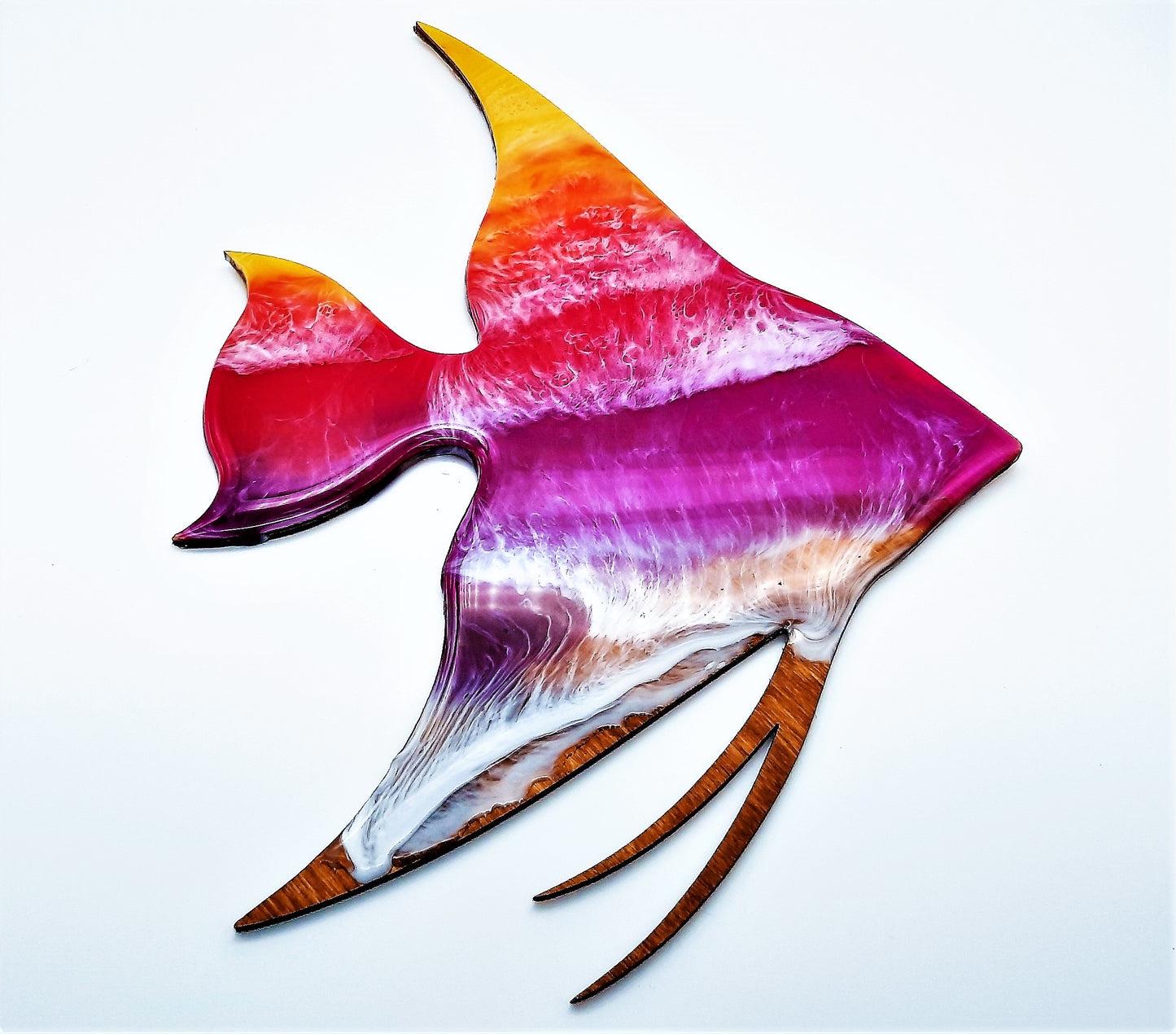 Resin & Wood Seascape Angelfish