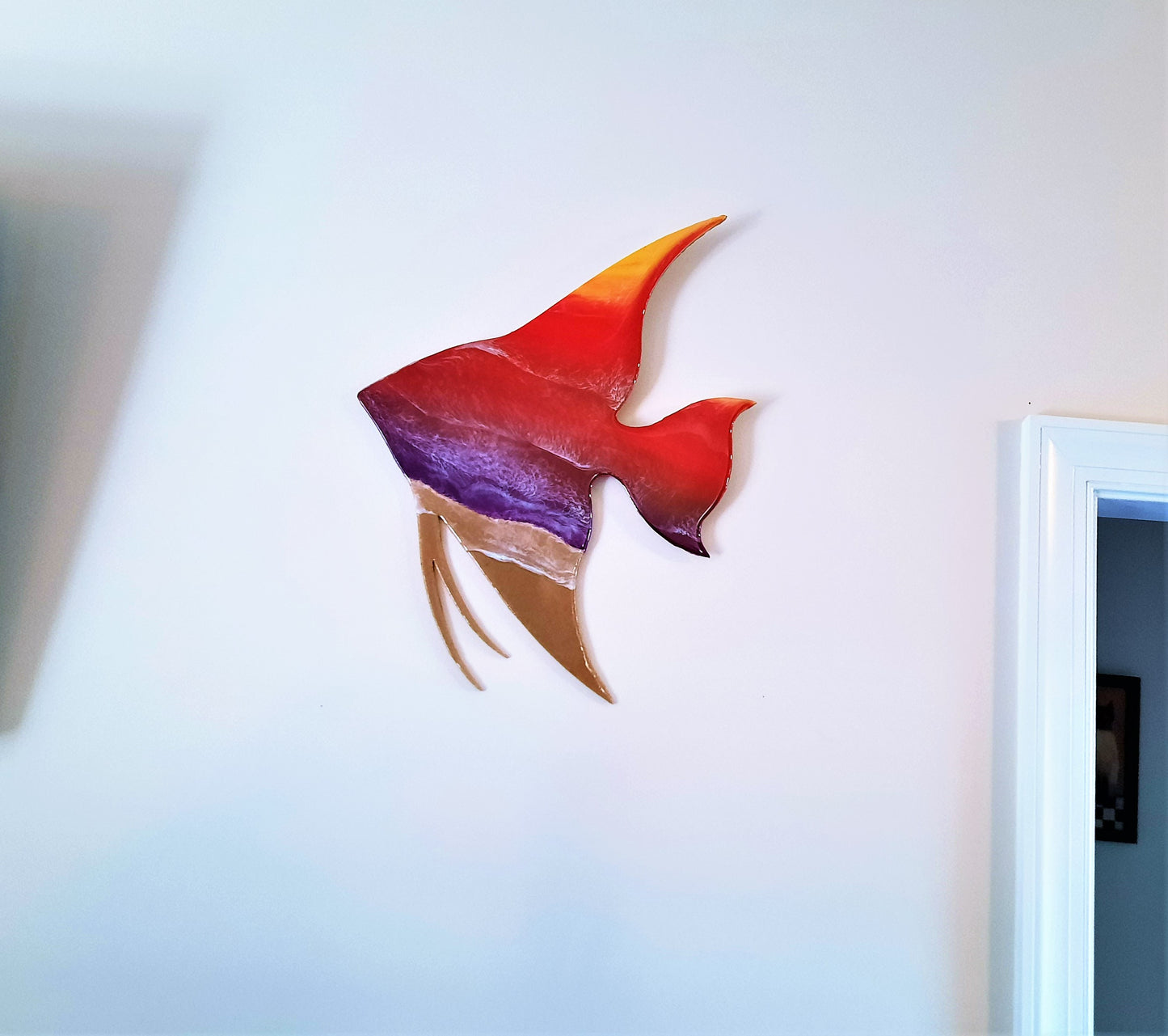 Resin & Wood Seascape Angelfish