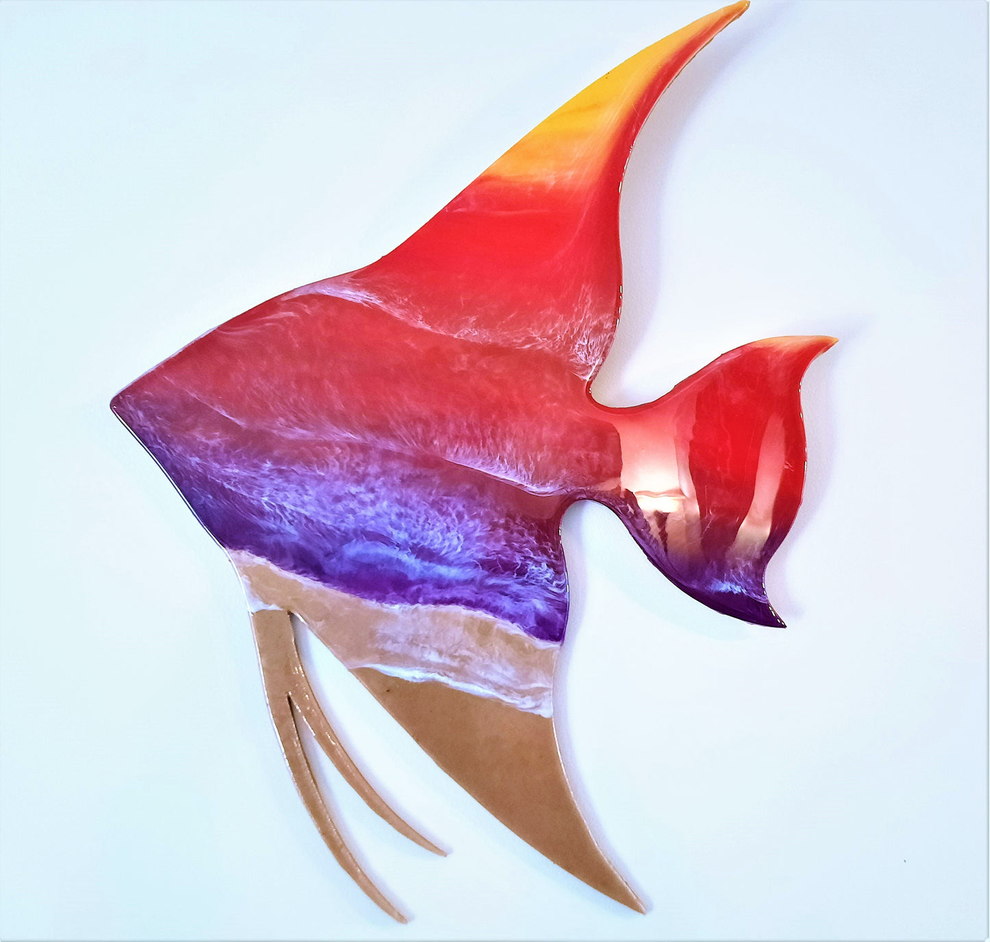 Resin & Wood Seascape Angelfish