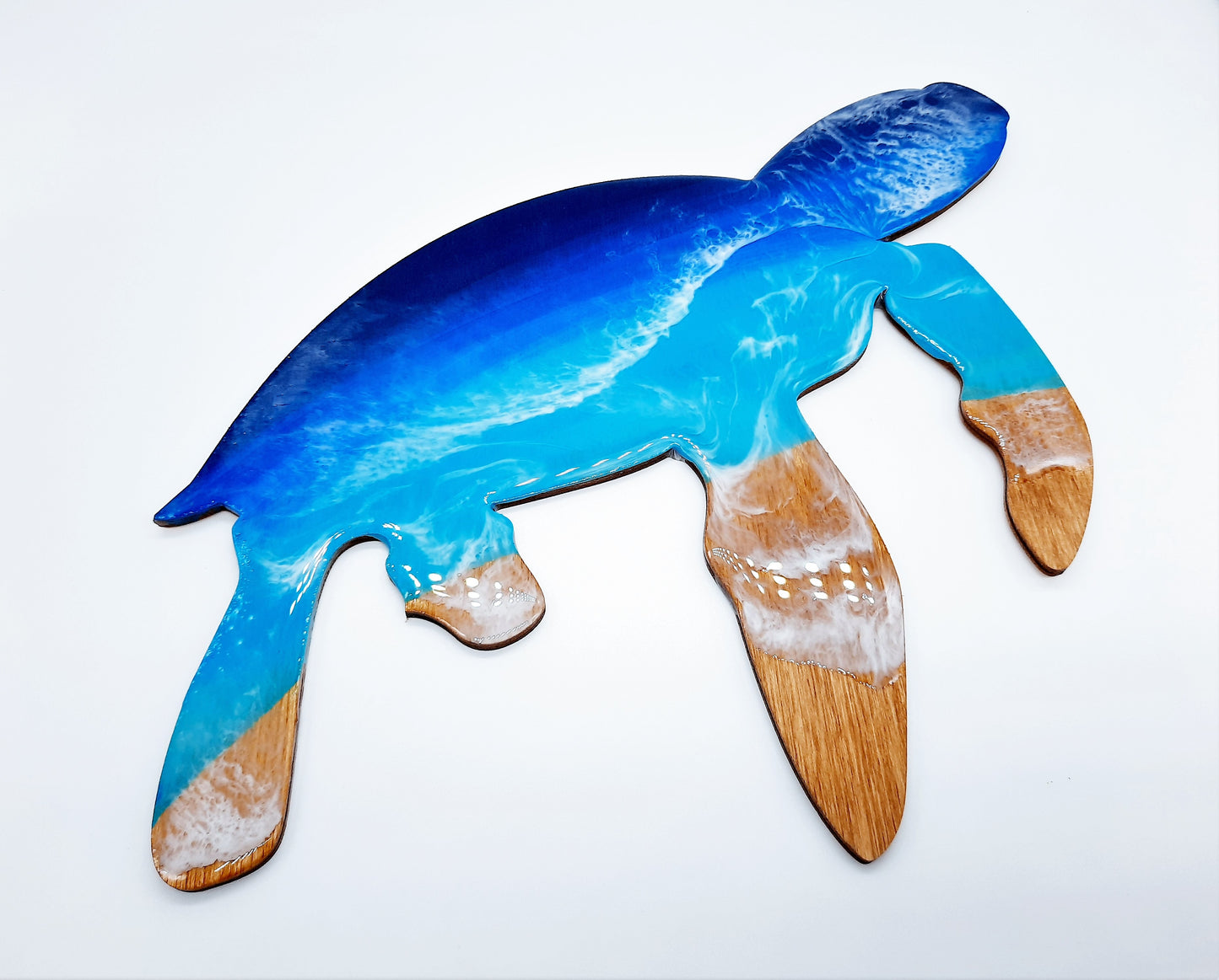 Resin & Wood Seascape Turtle 2