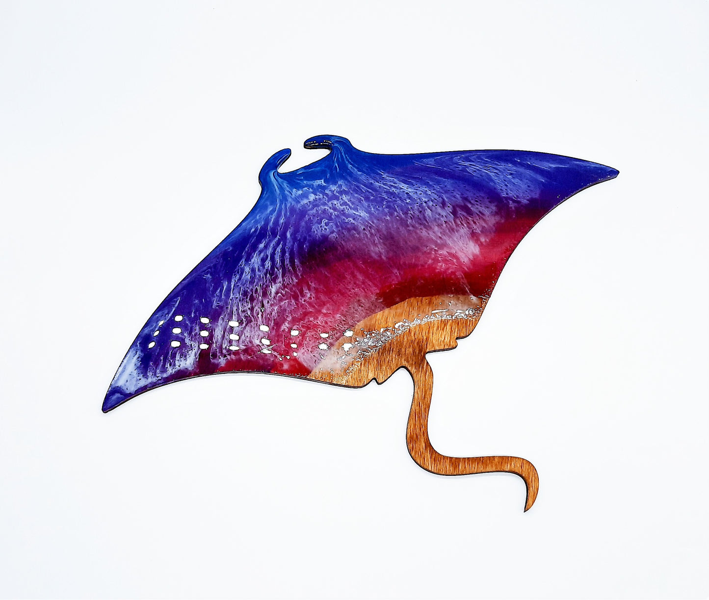 Resin & Wood Seascape Mantaray