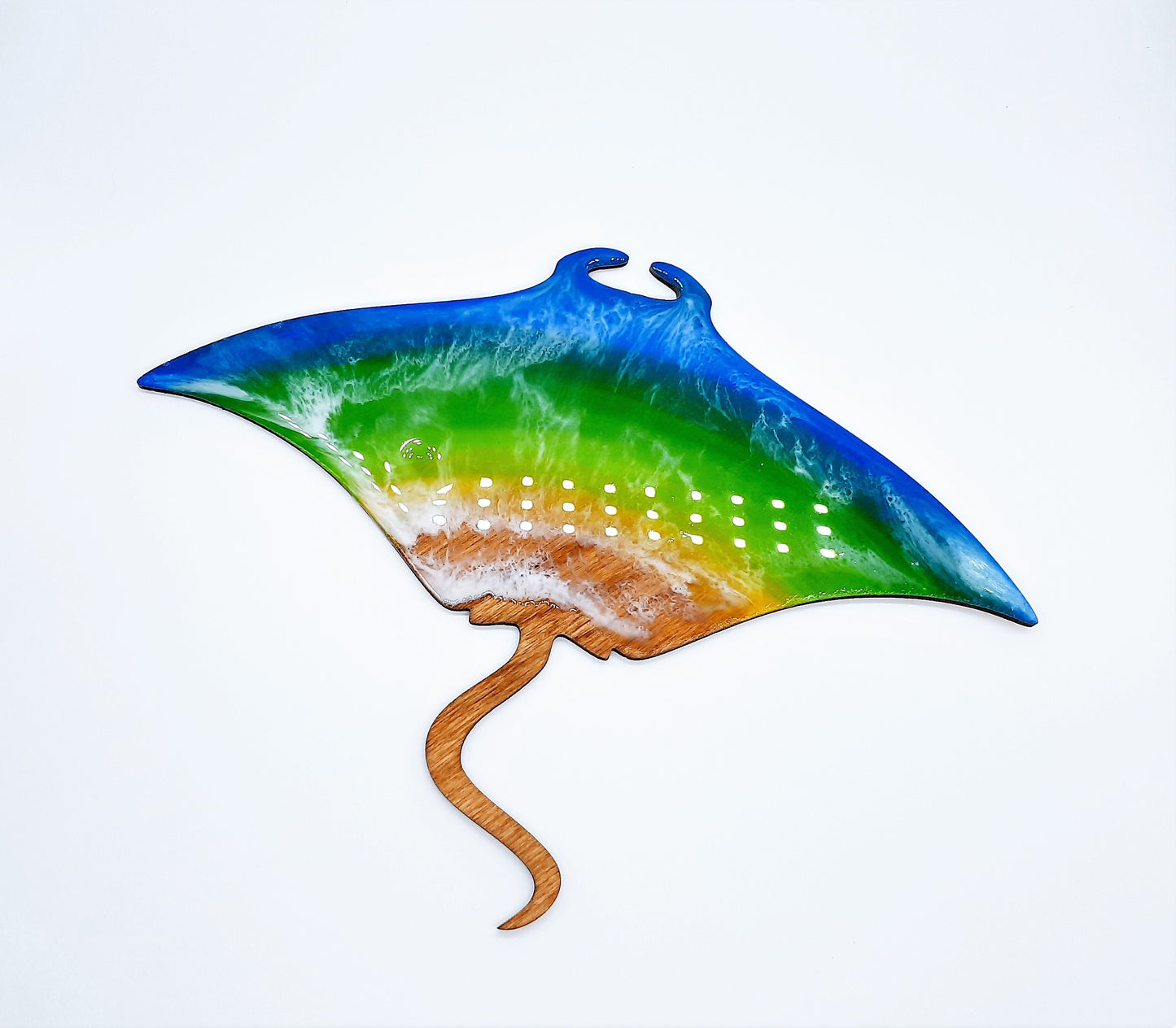 Resin & Wood Seascape Mantaray