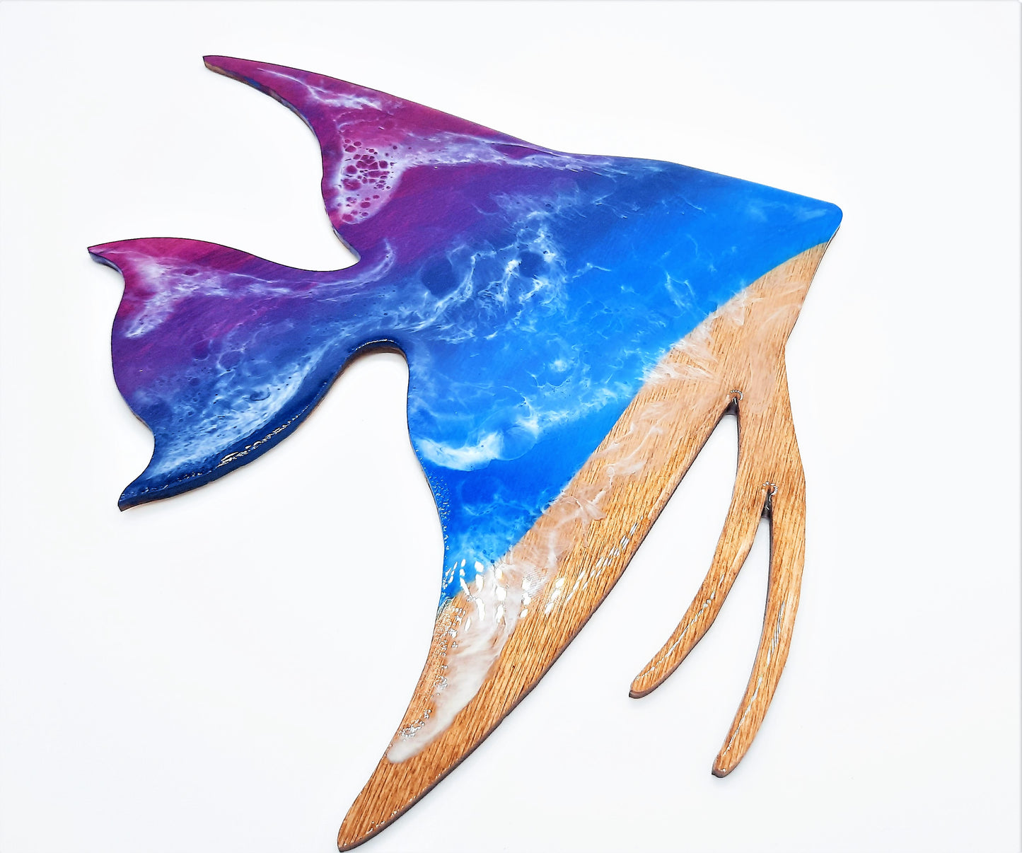 Resin & Wood Seascape Angelfish
