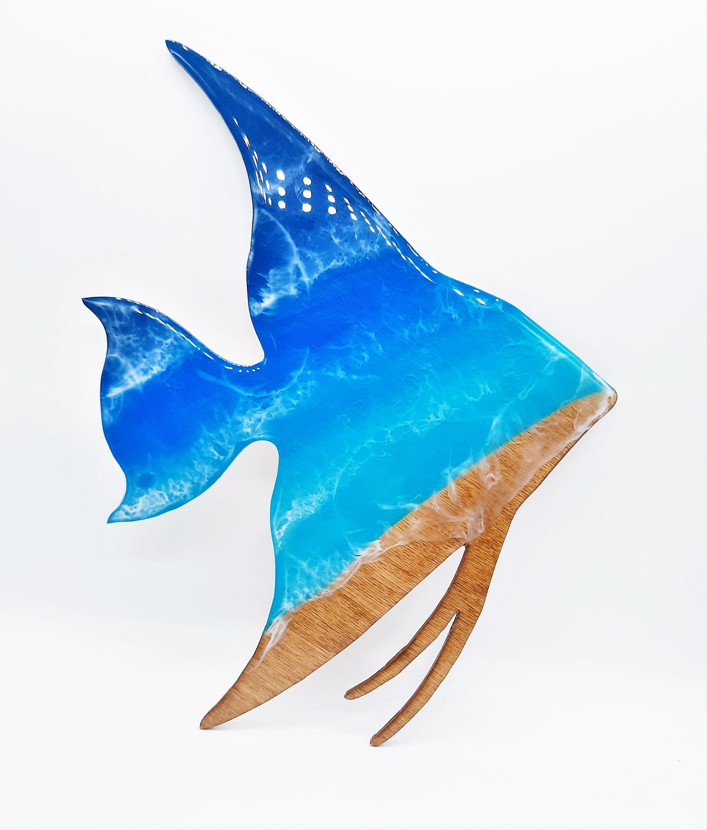 Resin & Wood Seascape Angelfish