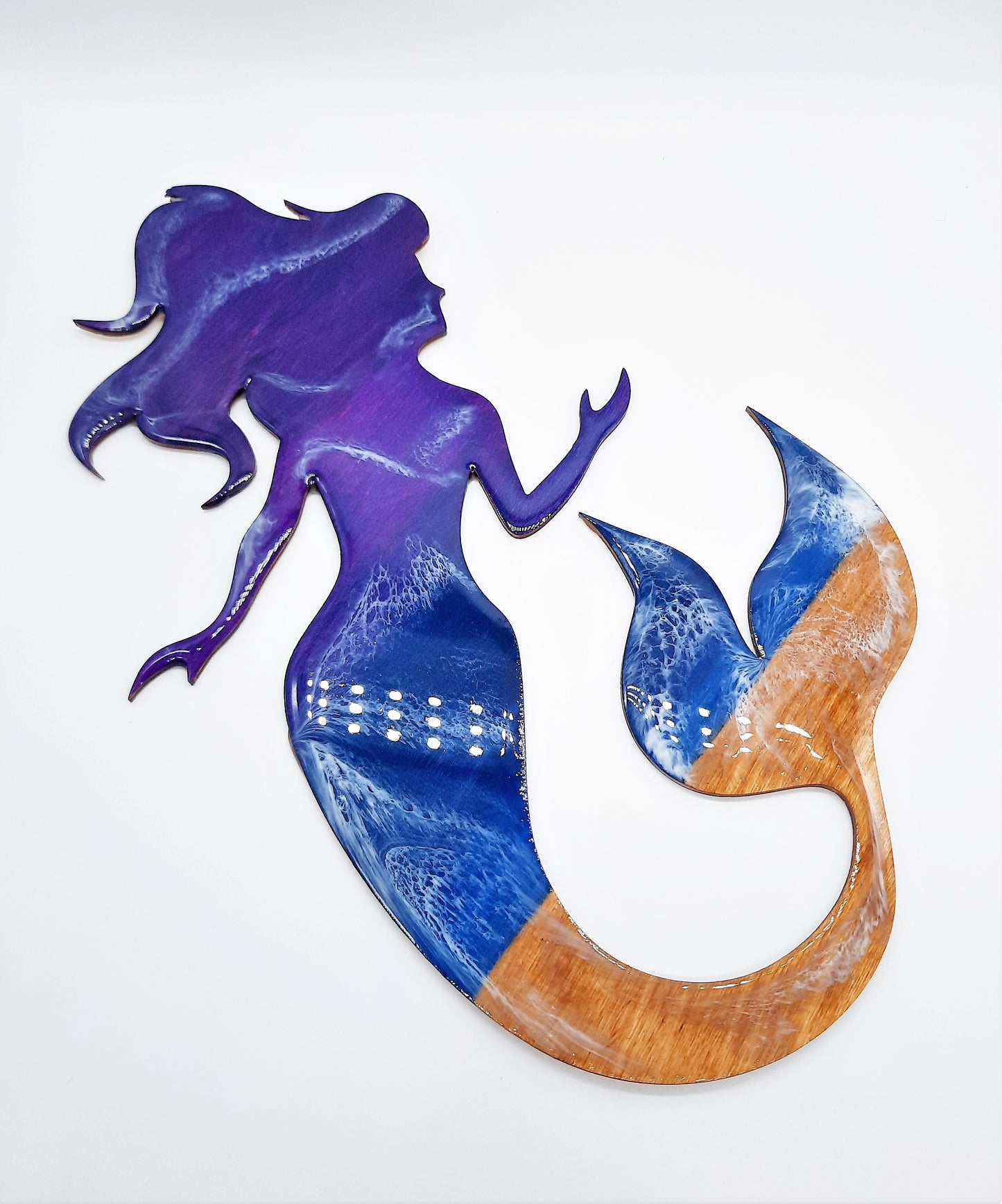 Resin & Wood Seascape Mermaid