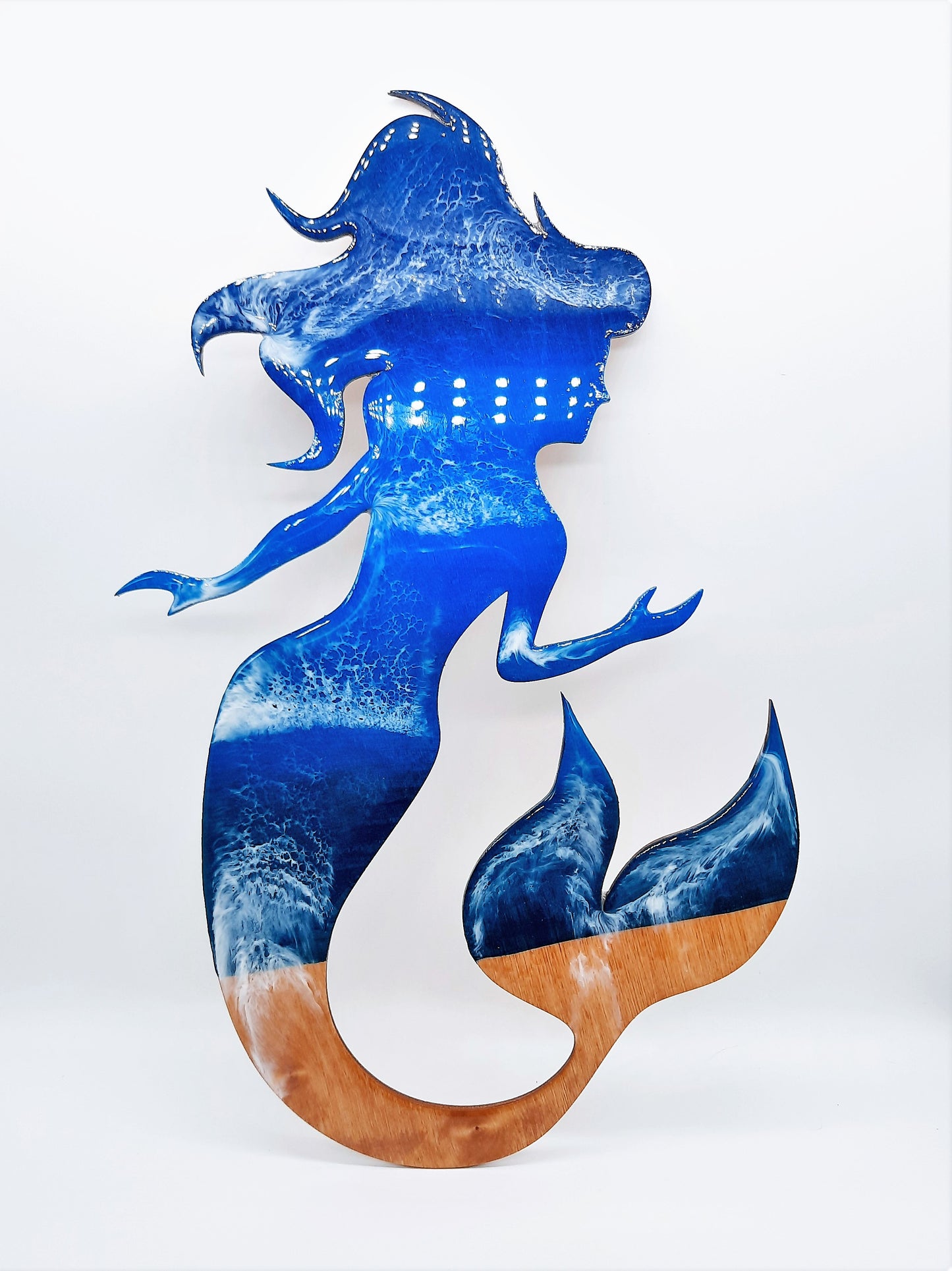Resin & Wood Seascape Mermaid