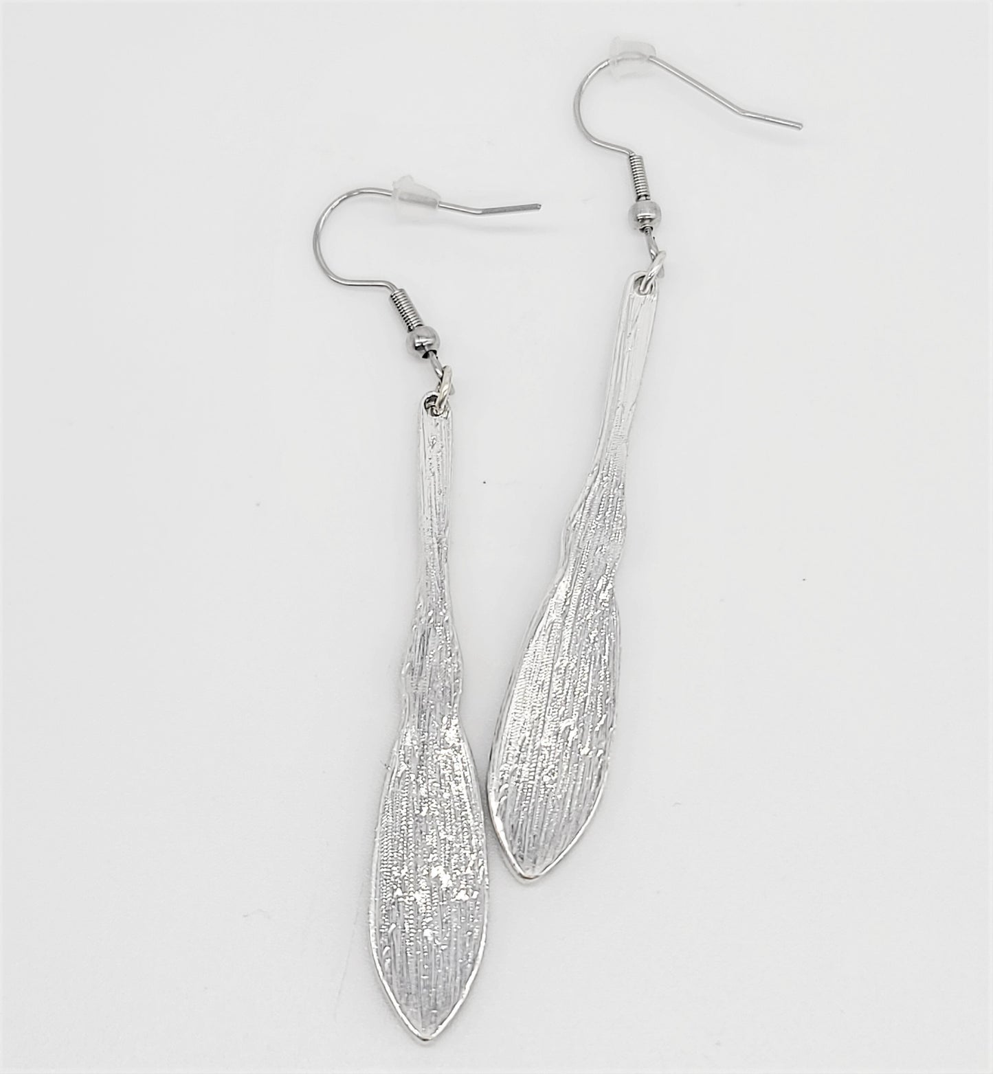 Silver Intricate Spoon Earrings