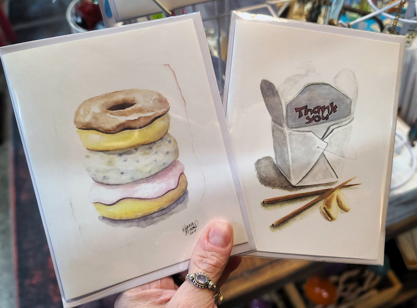 Watercolor Note Card with Envelope by Genna Lee Brooks