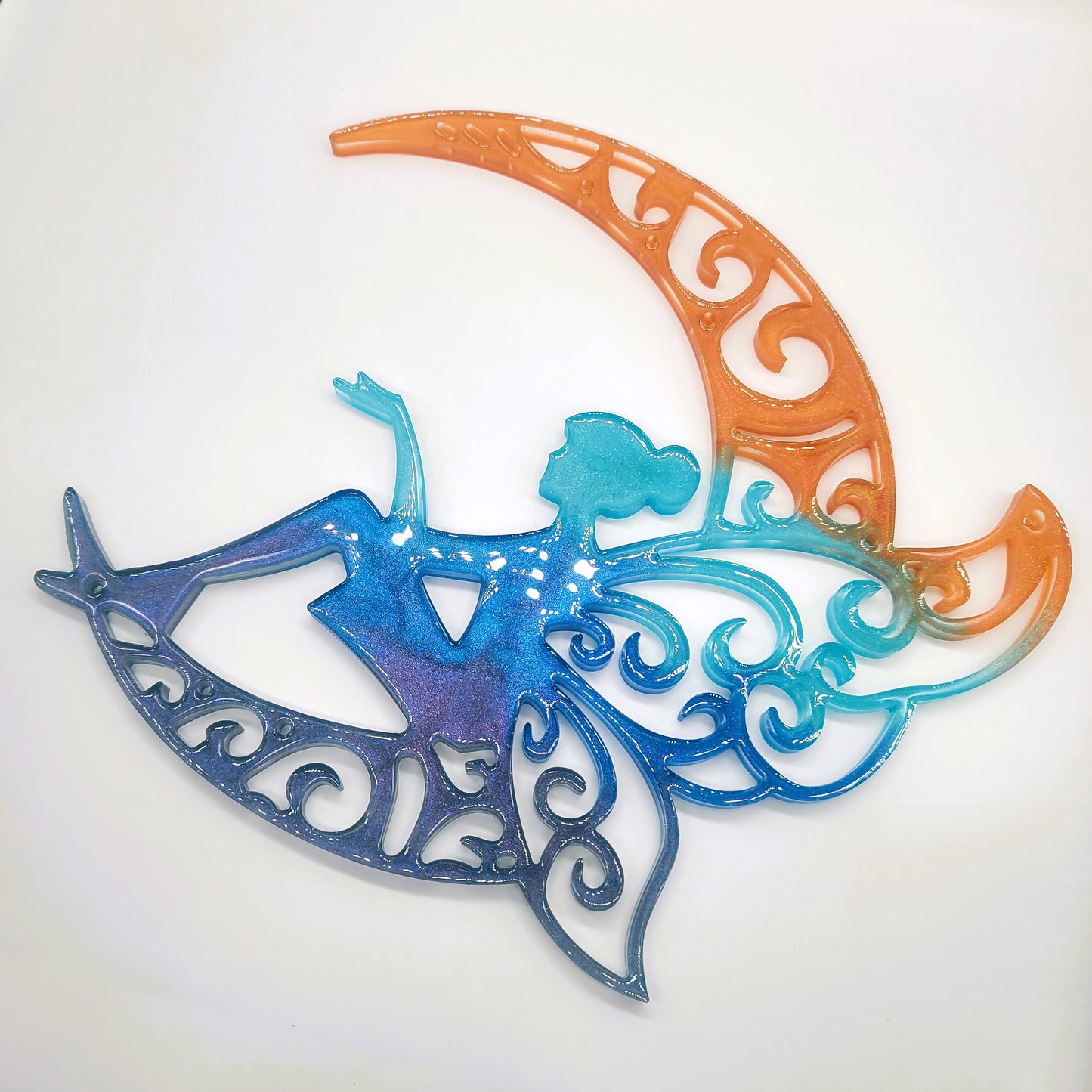 10" Resin Fairy Wall Hanging / Sun Catcher