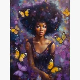 Set of 5 Magnets - Purple African Queens
