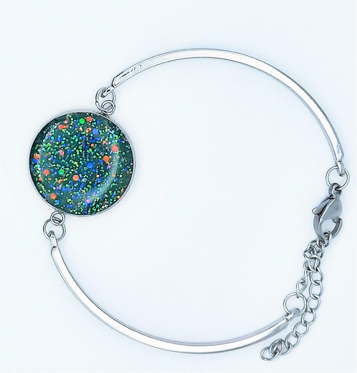 Sparkle Resin Bangle Bracelet