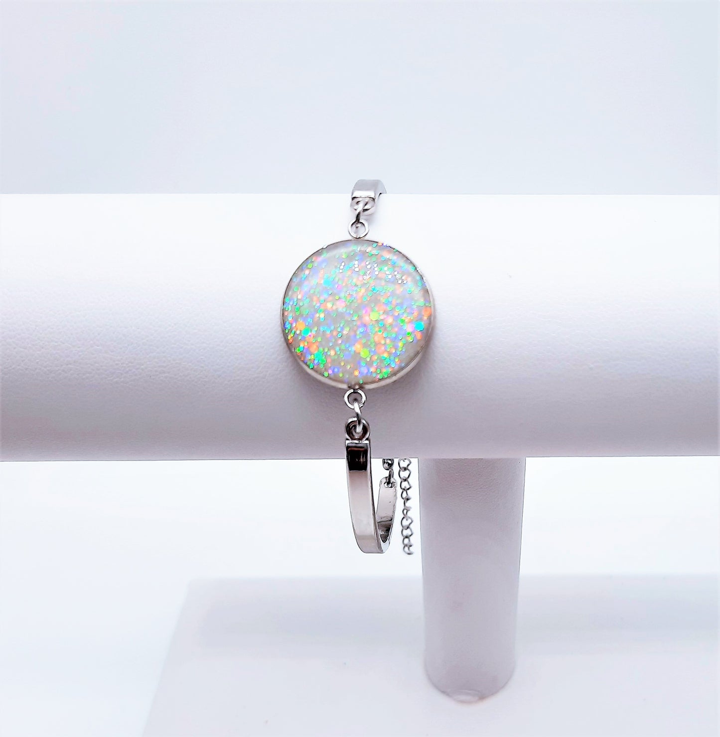 Sparkle Resin Bangle Bracelet