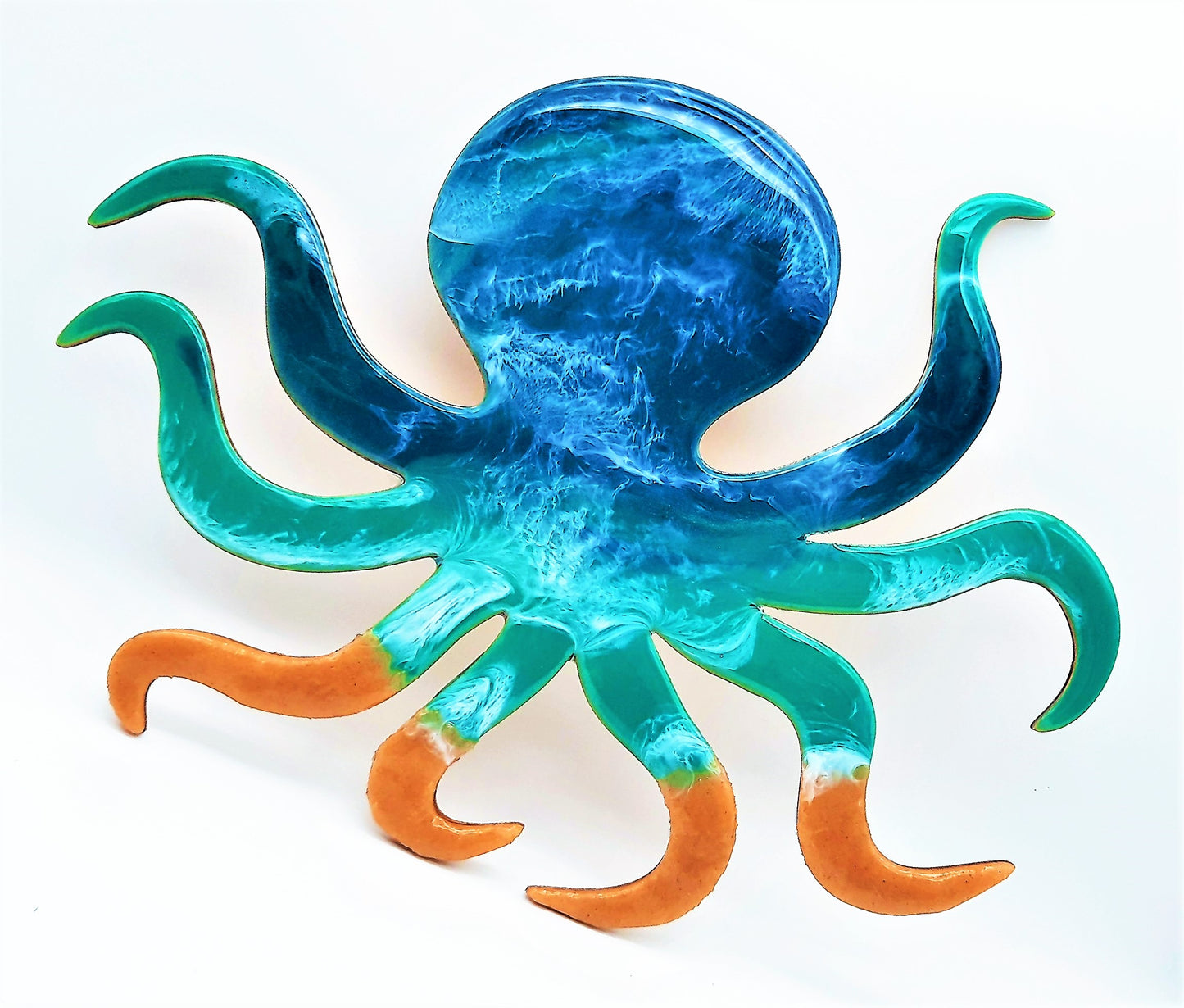 Resin & Wood Seascape Octopus