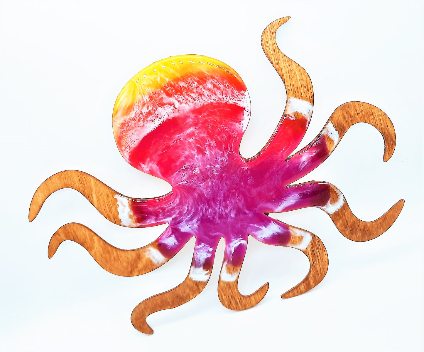 Resin & Wood Seascape Octopus