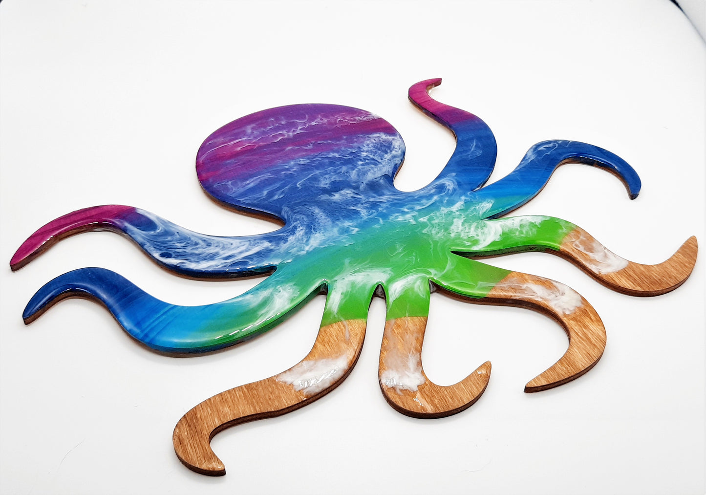 Resin & Wood Seascape Octopus