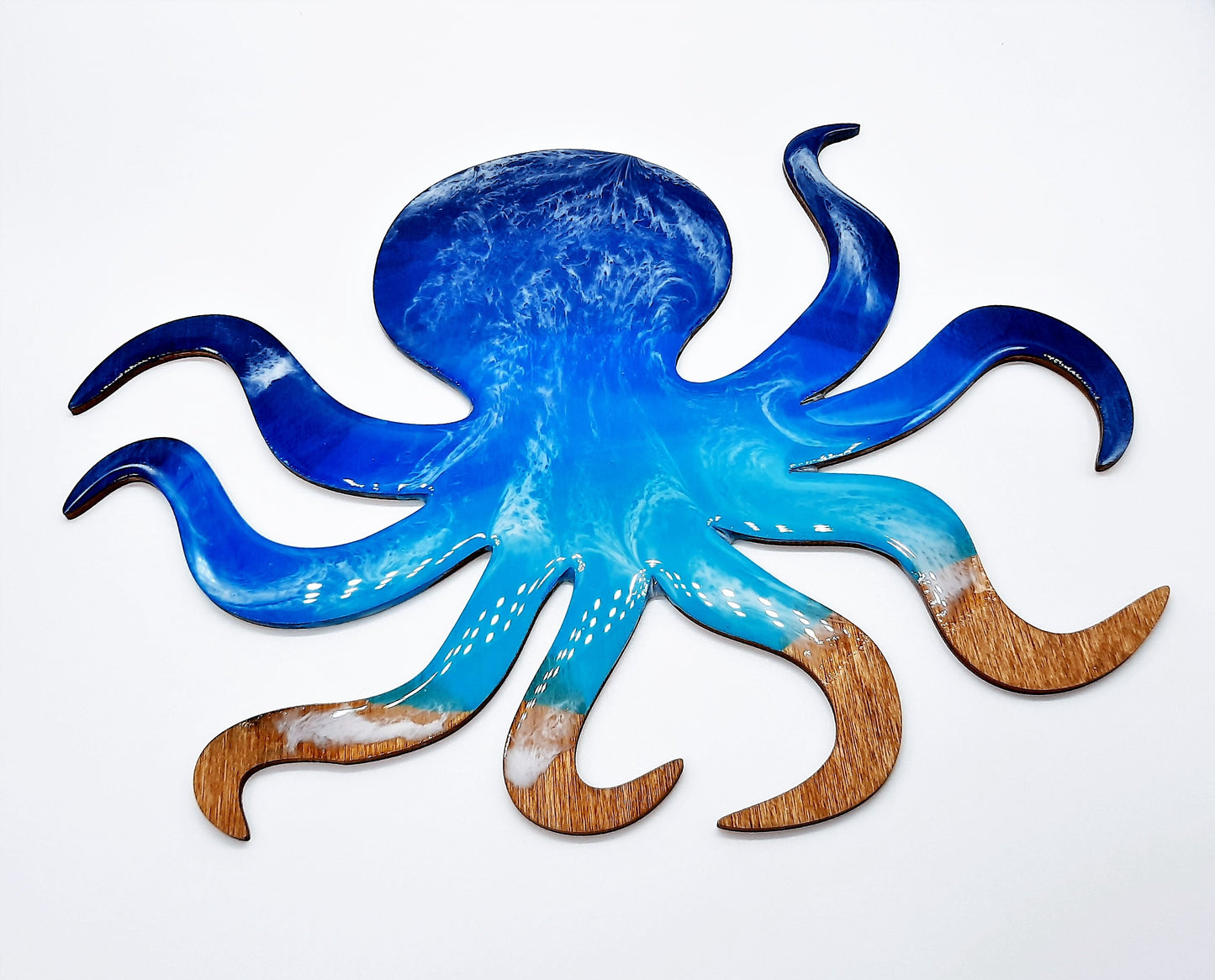 Resin & Wood Seascape Octopus