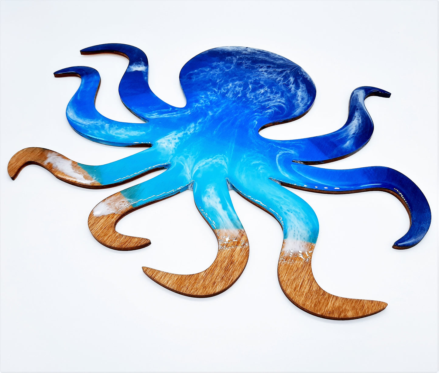 Resin & Wood Seascape Octopus