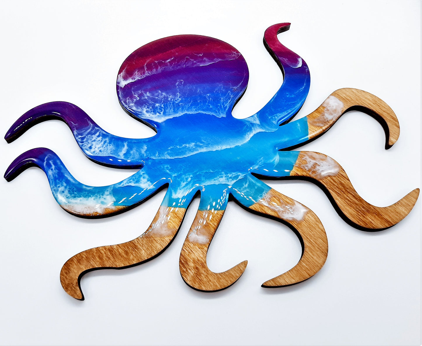 Resin & Wood Seascape Octopus