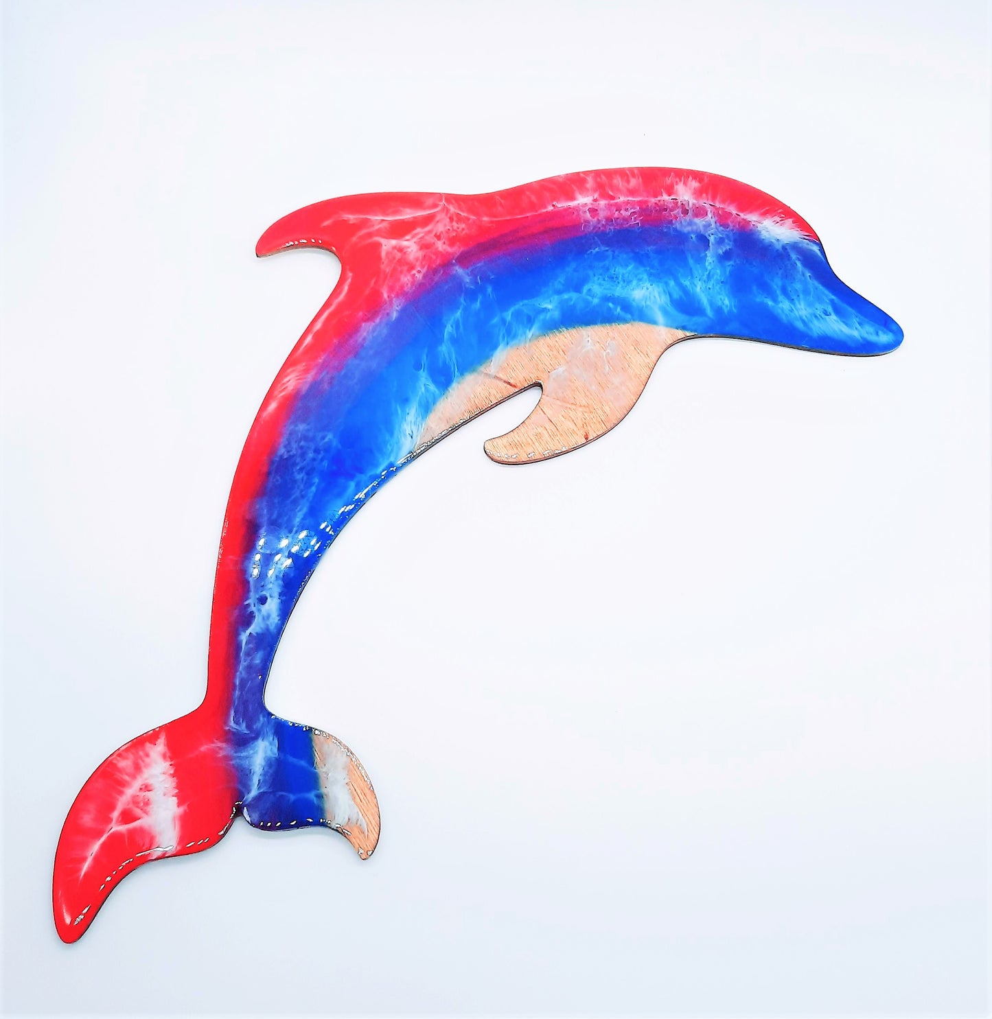 Resin & Wood Seascape Dolphin