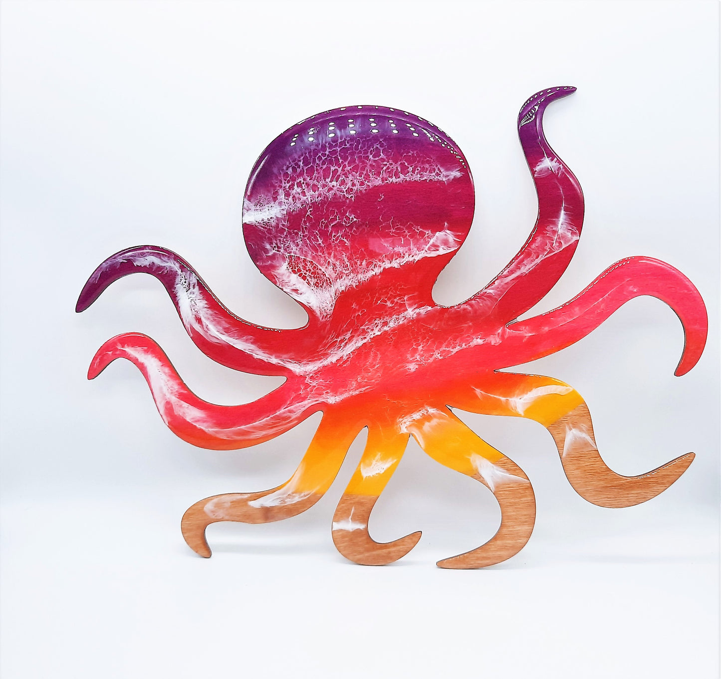 Resin & Wood Seascape Octopus