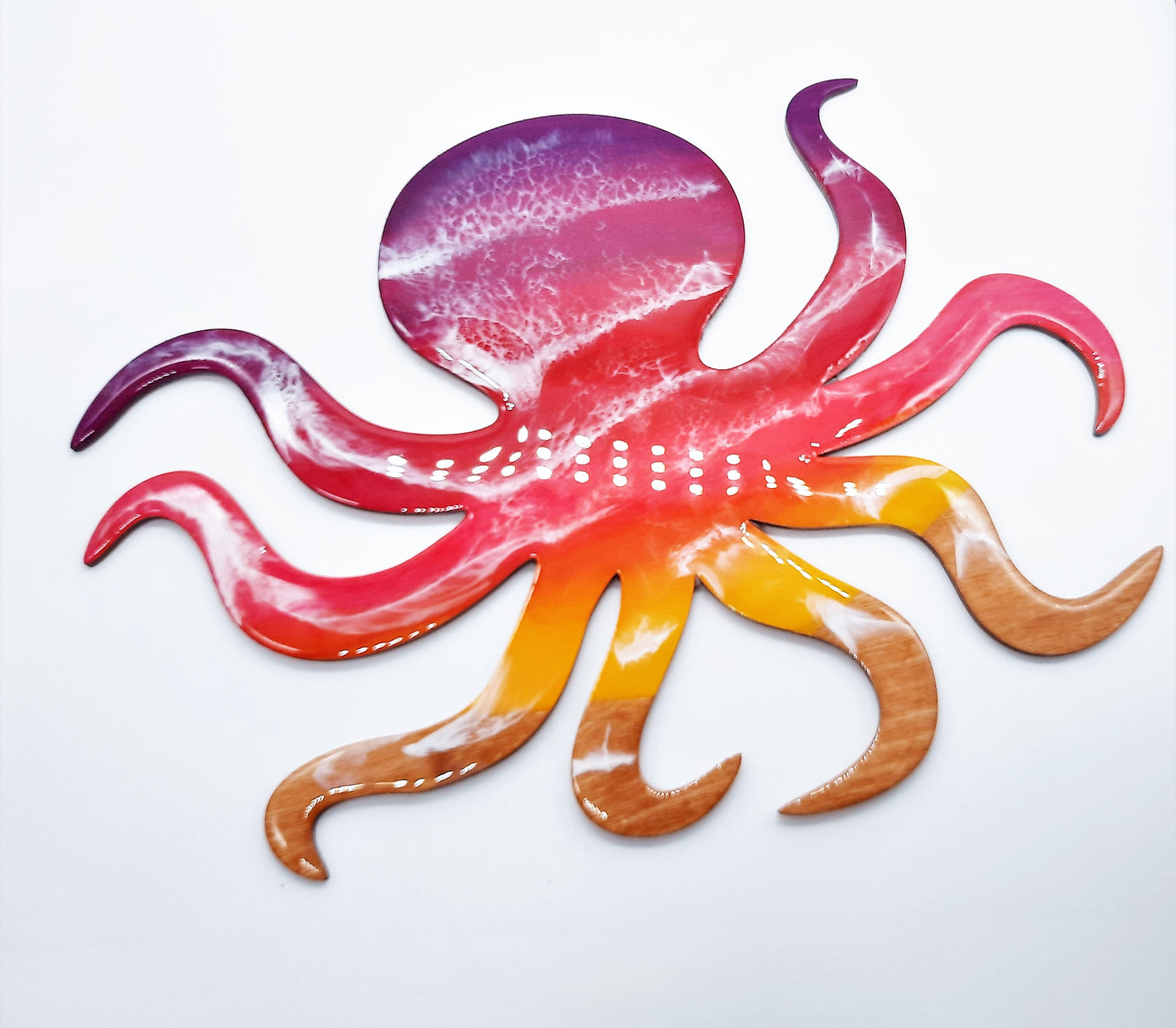 Resin & Wood Seascape Octopus