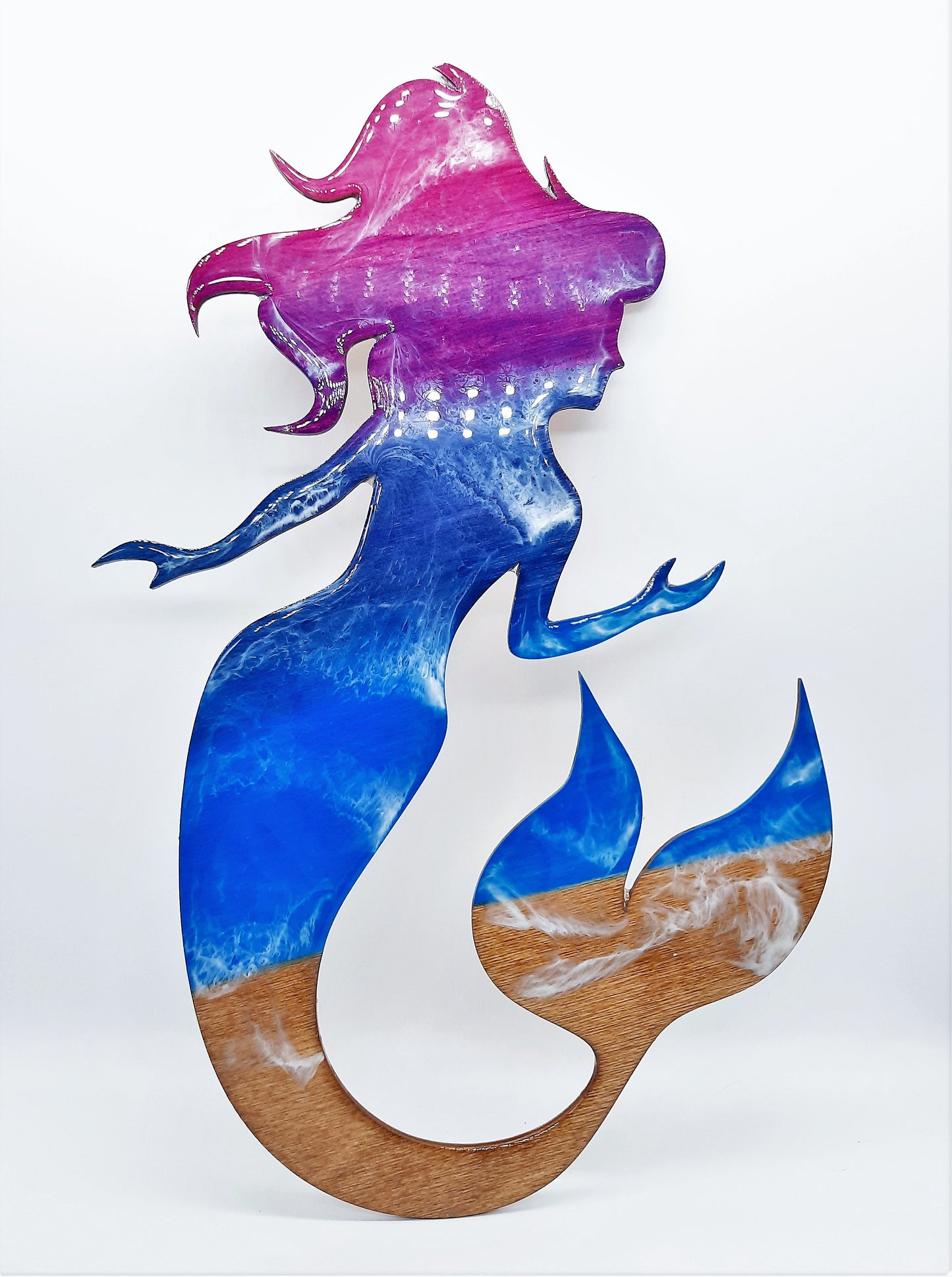 Resin & Wood Seascape Mermaid