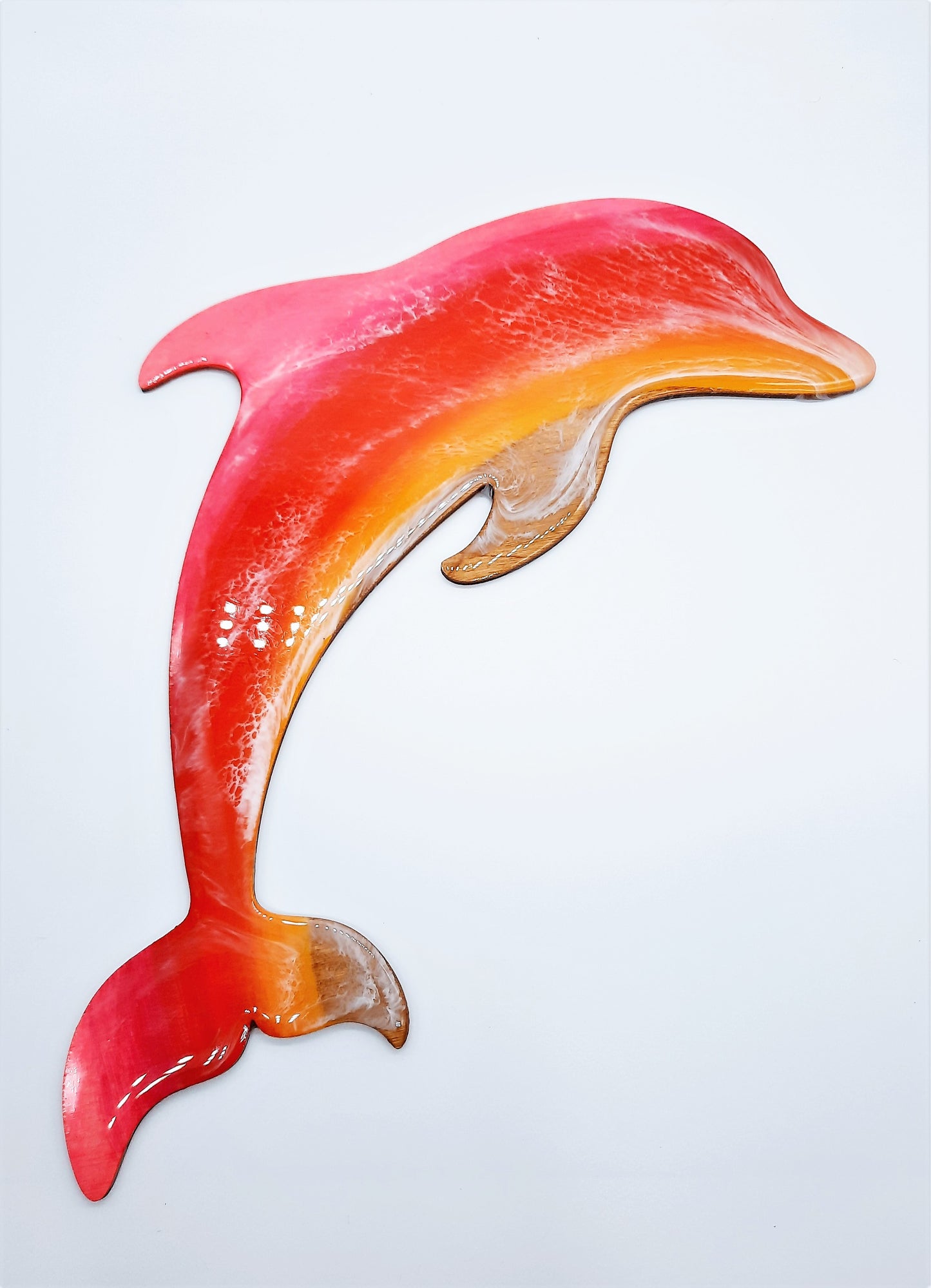 Resin & Wood Seascape Dolphin