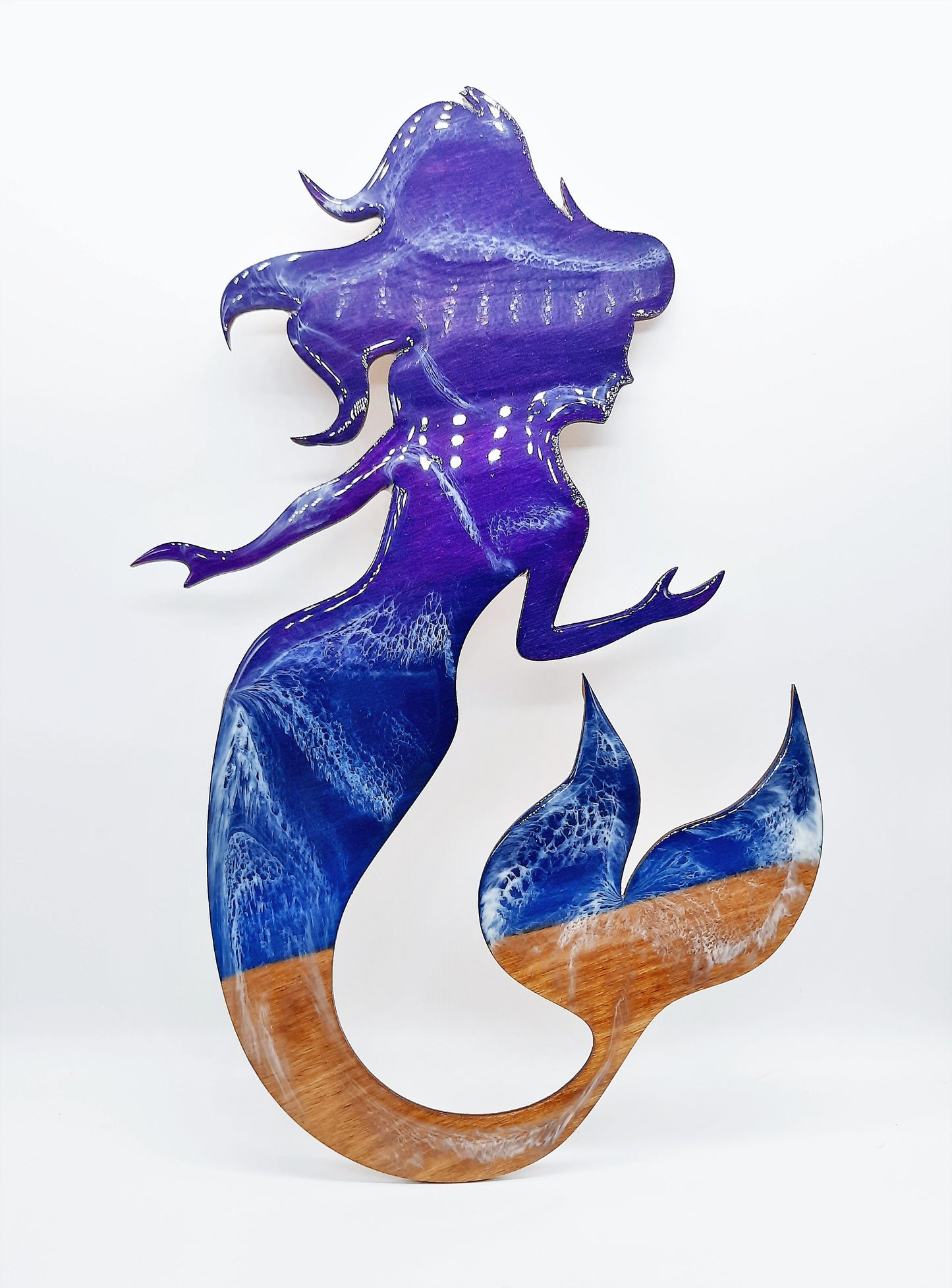 Resin & Wood Seascape Mermaid