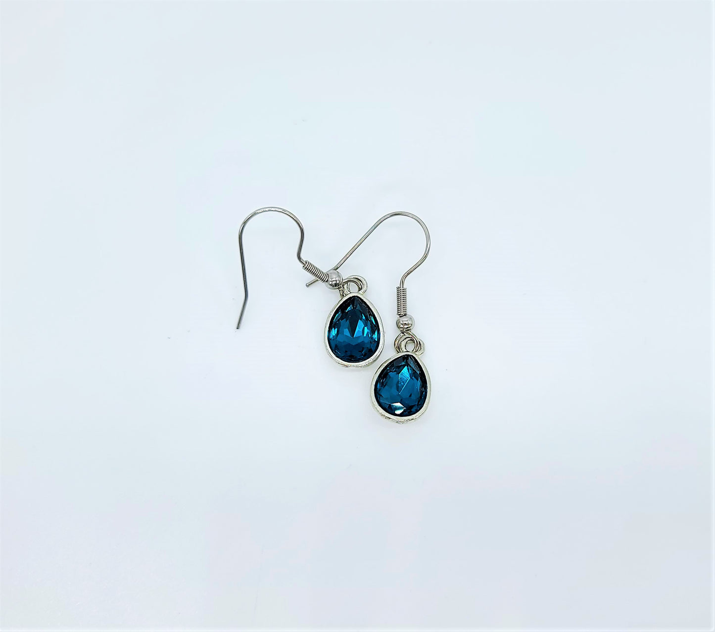 Gemstone Teardrop Dangle Earrings