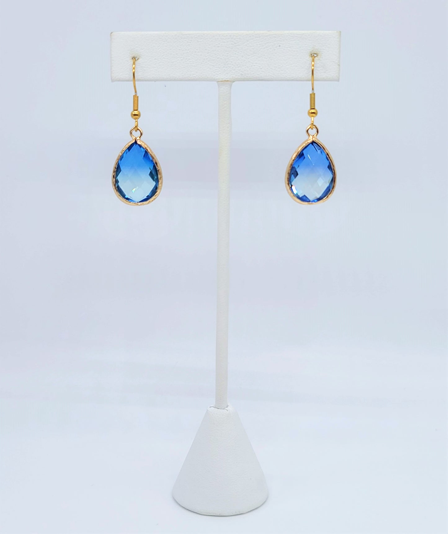 Blue Ombre Teardrop Earrings