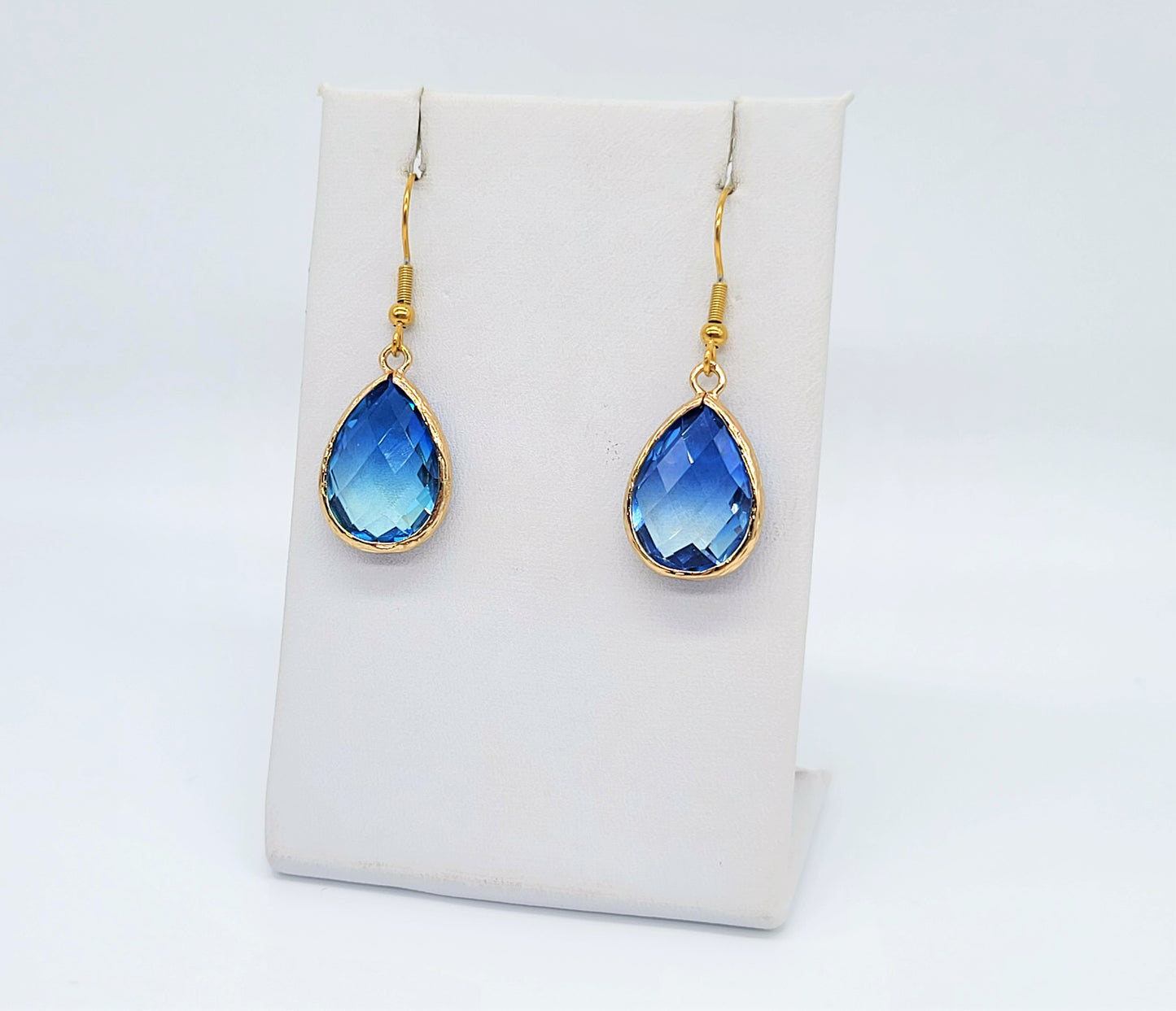 Blue Ombre Teardrop Earrings