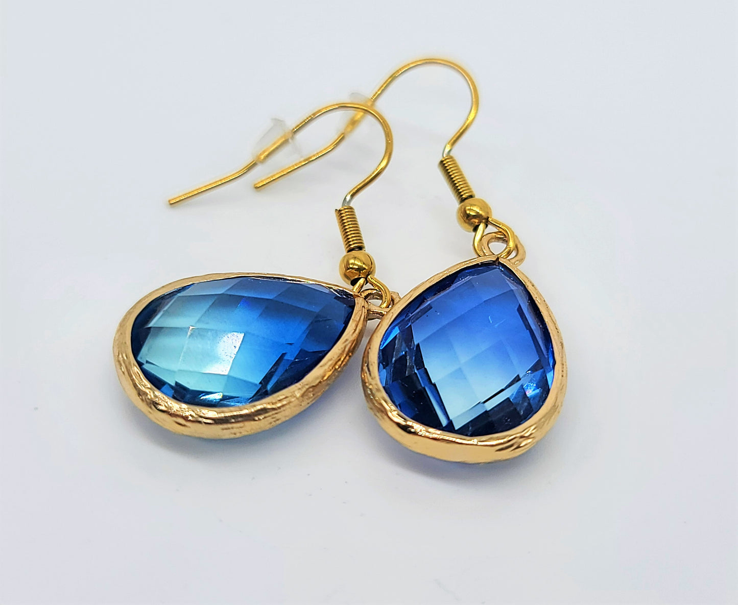 Blue Ombre Teardrop Earrings