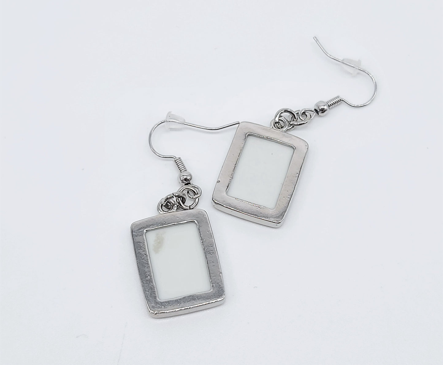 Abalone / Paua Seashell Rectangle Earrings