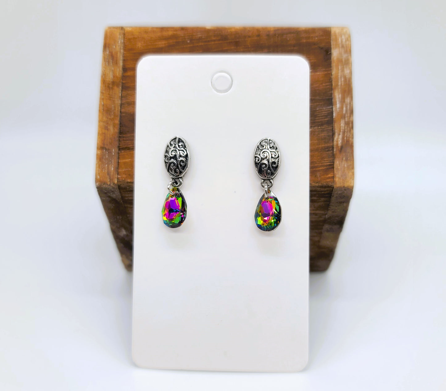 Mystic Rainbow Topaz Post Earrings