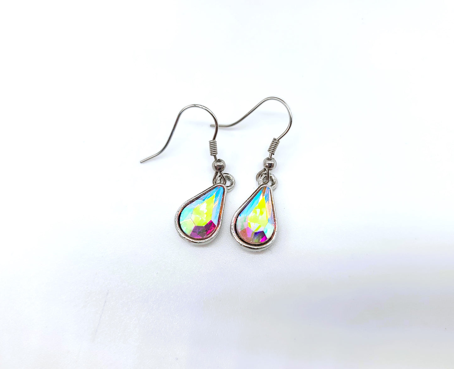 Gemstone Teardrop Dangle Earrings