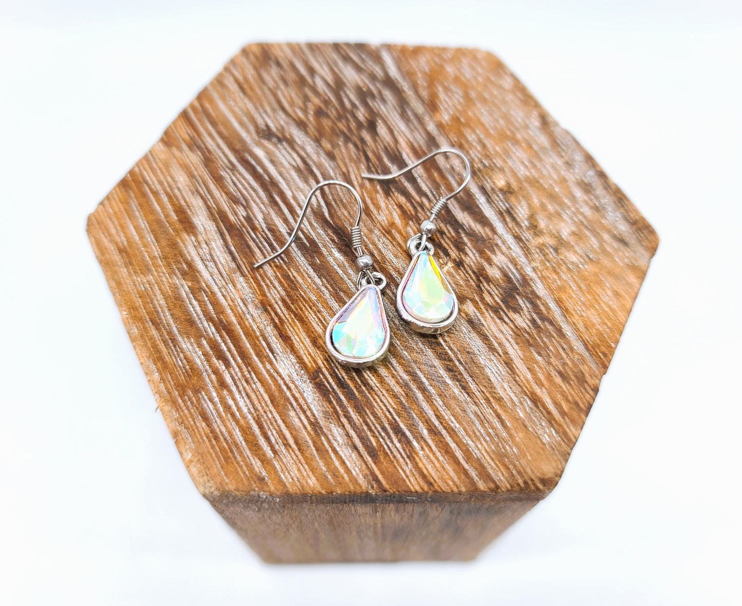 Gemstone Teardrop Dangle Earrings