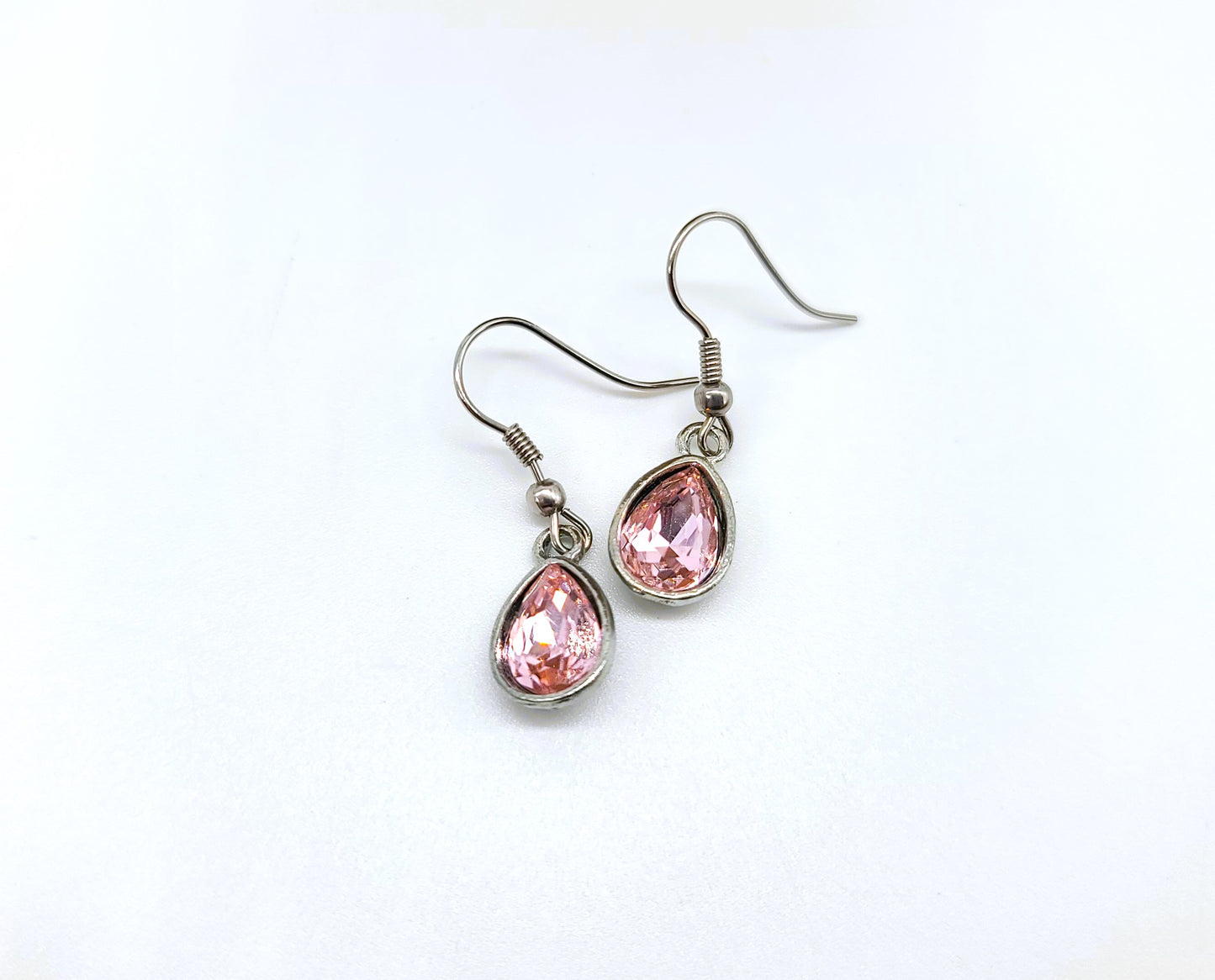 Gemstone Teardrop Dangle Earrings