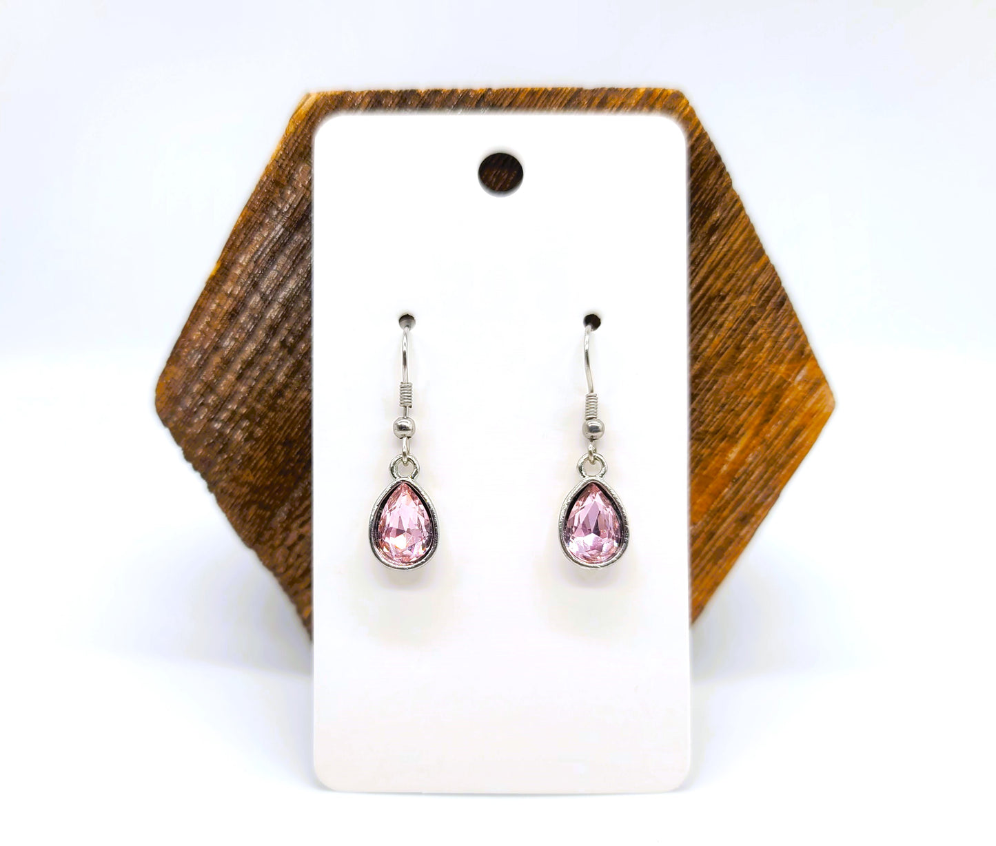 Gemstone Teardrop Dangle Earrings