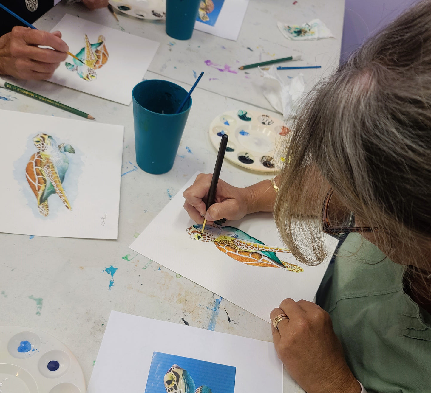 Book a Private Class! Step by Step Watercolor Class - Paint Your Own Pet Portrait