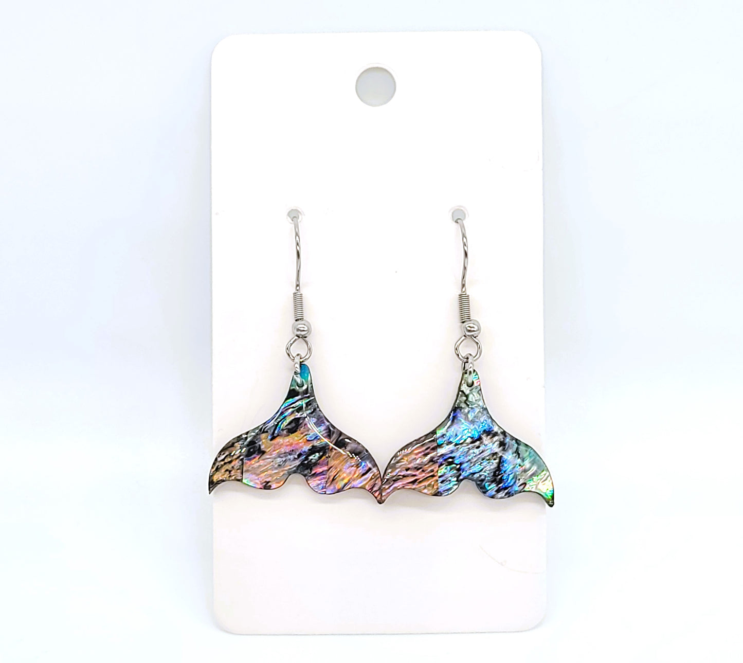 Abalone Mermaid Tail Earrings