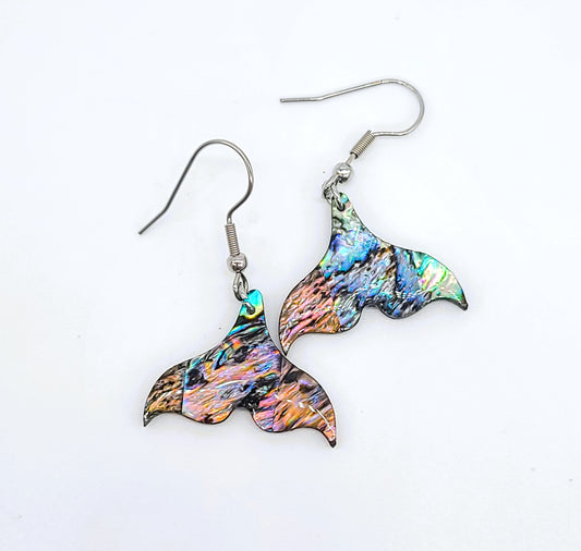 Abalone Mermaid Tail Earrings