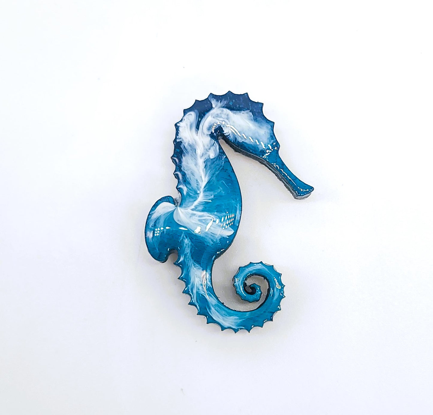 Resin & Wood Seascape Magnets-Sea Creatures