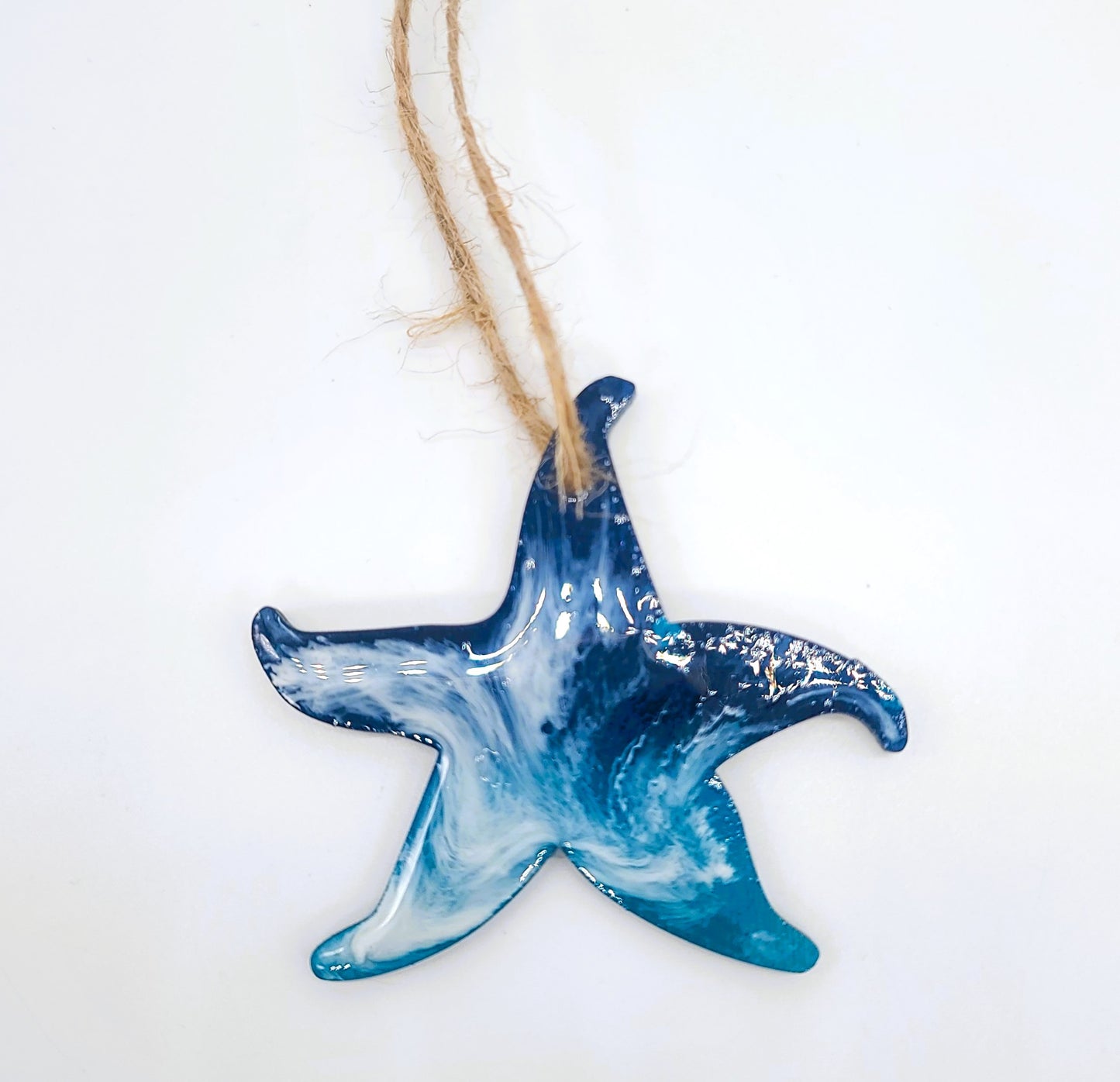 Resin and Wood Sealife Ornament