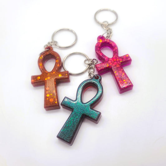 Eco-Friendly Resin Egyptian Ankh Key Chain