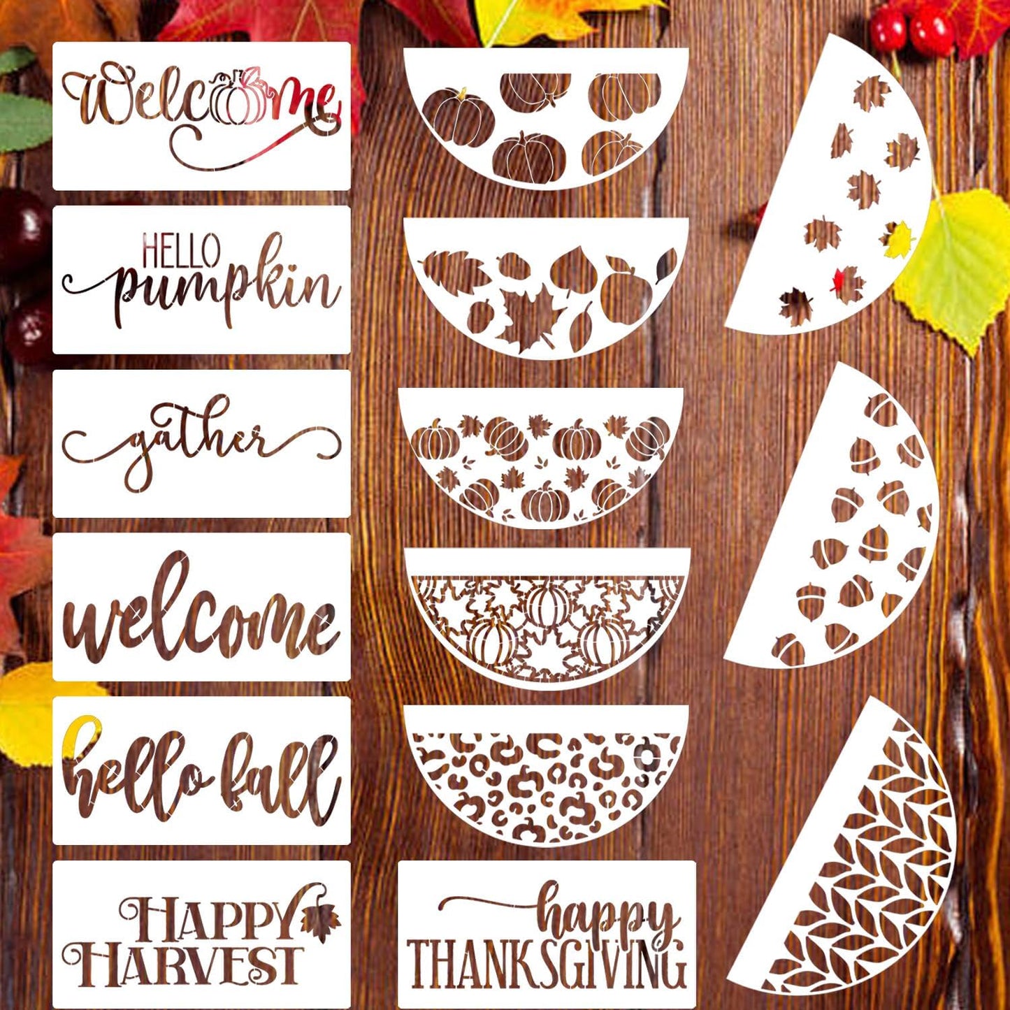 Make Your Own Fall/Thanksgiving Themed Outdoor Welcome Mat!