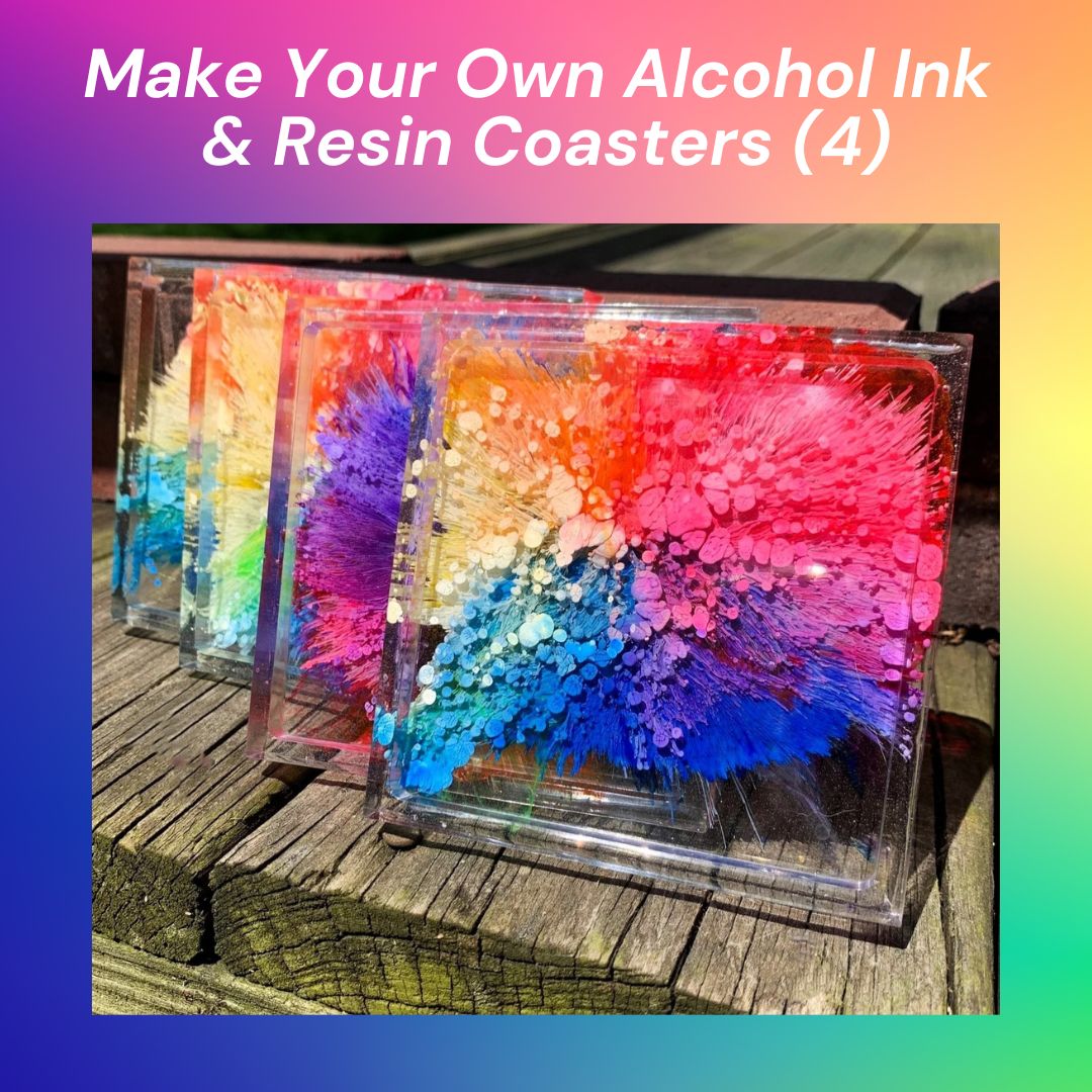 Book a Private Group Class! Make Your Own Alcohol Ink & Resin Coasters (4)
