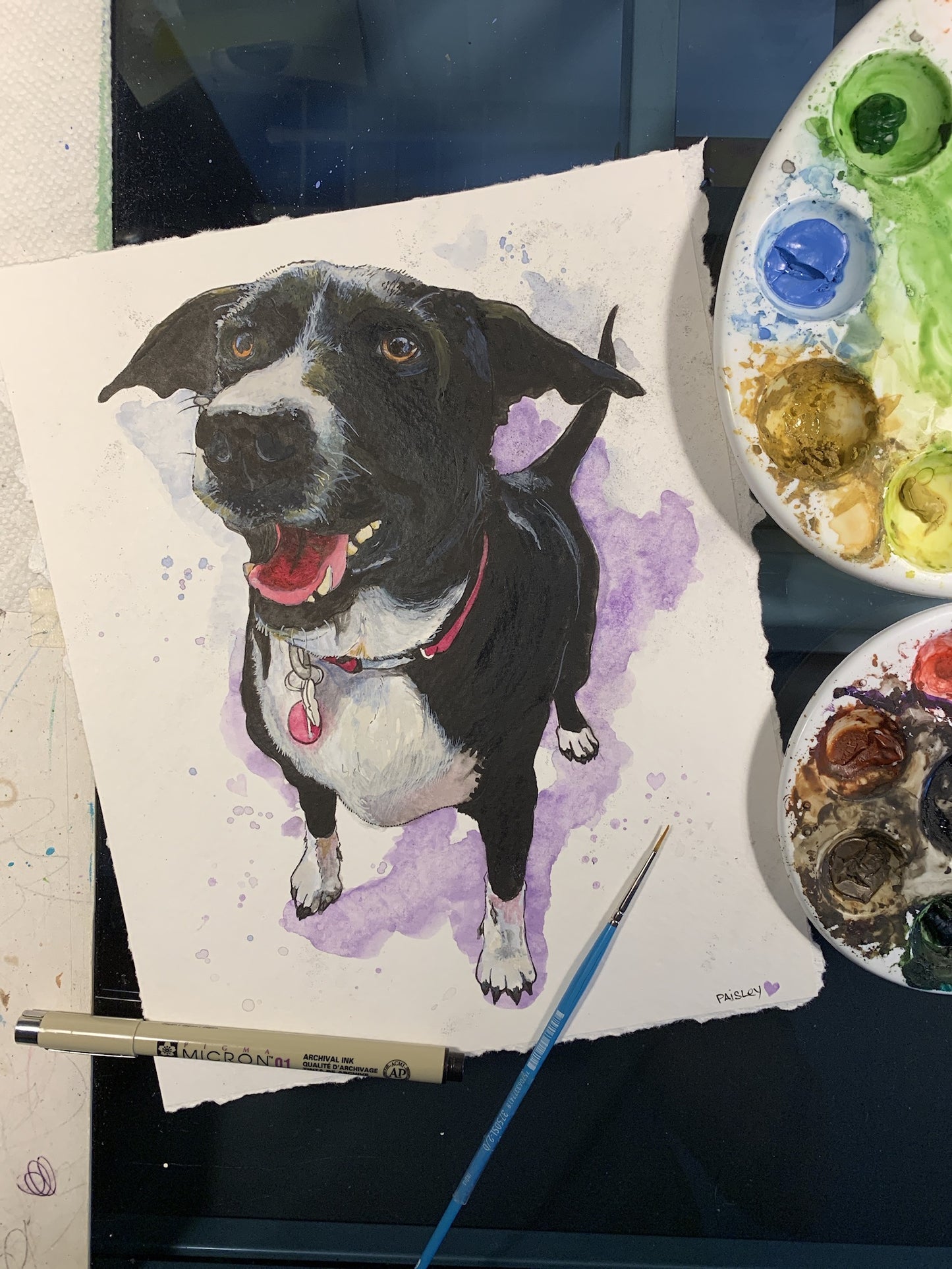 Book a Private Class! Step by Step Watercolor Class - Paint Your Own Pet Portrait