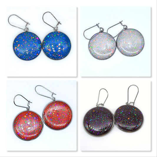 Sparkle Resin Earrings