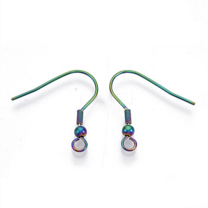 Rainbow Chromium Sea Turtle Earrings